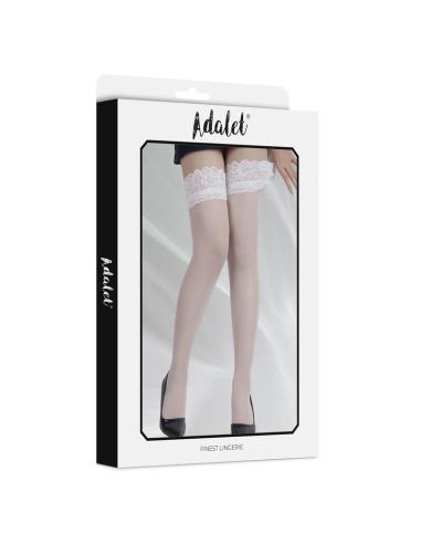 Posy Medias con Tiras de Silicona Blaco Talla Única
