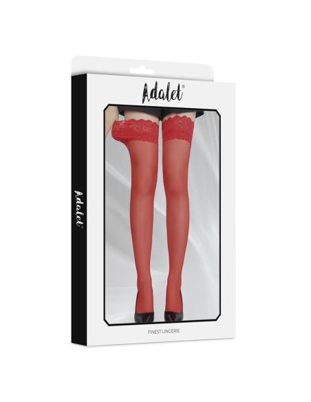 Posy Medias con Tiras de Silicona Rojas Talla Única