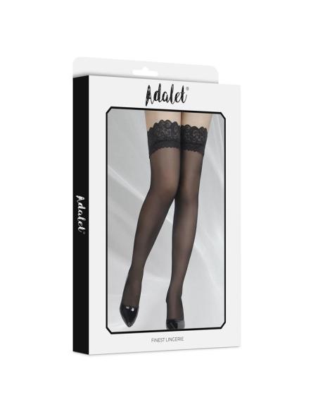 Posy Medias con Tiras de Silicona Negras Talla Única