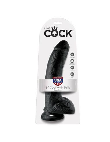 King cock - pene realistico negro 22.9 cm