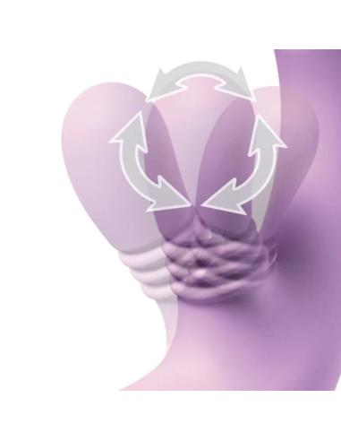 Fantasy for her - intimotion flutter pro purple vibrador rabbit para punto g y clítoris