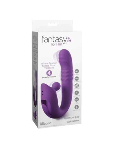 Fantasy for her - harmoni pro purple vibrador rabbit para punto g y clítoris