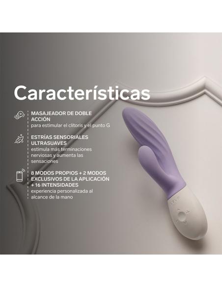 Lelo - ina twist vibrador rabbit punto g y clítoris lavanda