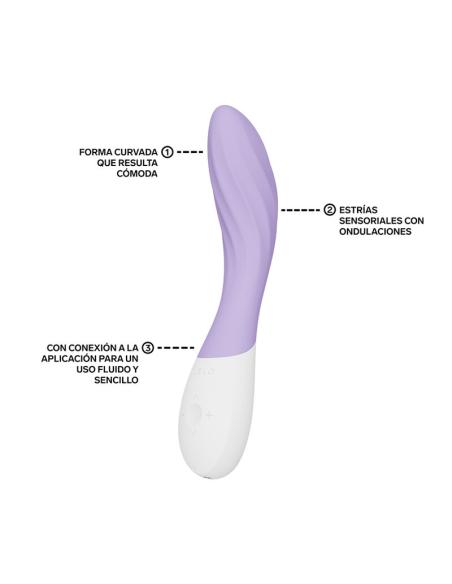 Lelo - mona twist vibrador para punto g recargable app control lavanda
