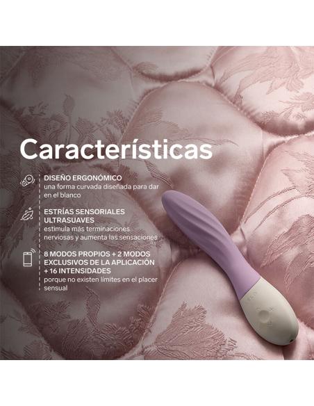 Lelo - mona twist vibrador para punto g recargable app control lavanda
