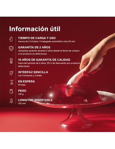 Lelo - mona spectra masajeador íntimo con luz roja recargable app control