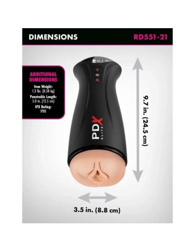 Pdx elite - masturbador con succión intermitente y vibración fap-gasm