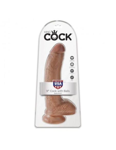 King cock - dildo realístico con testículos 22,8 cm