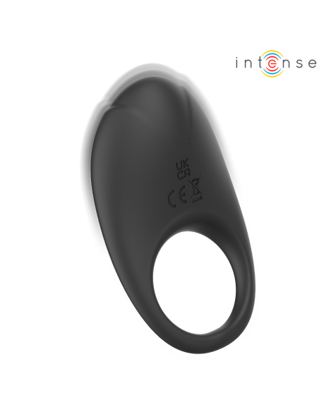 Intense - merlotte anillo vibrador con estimulación de clítoris negro
