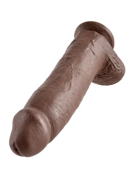 King cock - pene realístico marrón 30.48 cm