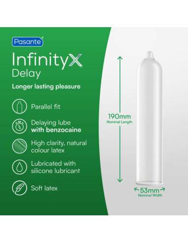 Pasante - delay infinity preservativos retardantes 12 unidades