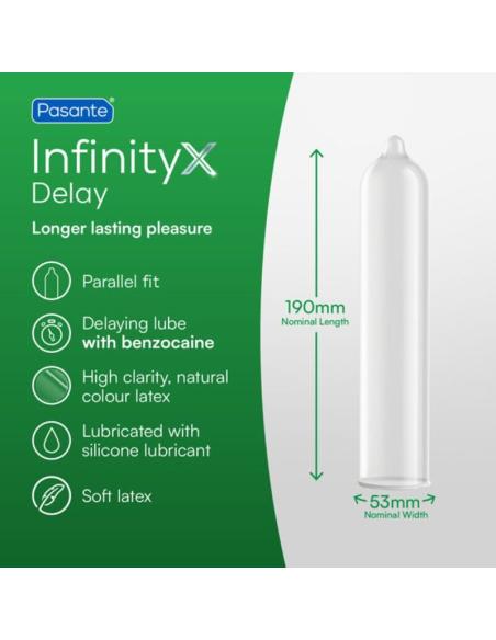 Pasante - delay infinity preservativos retardantes 12 unidades