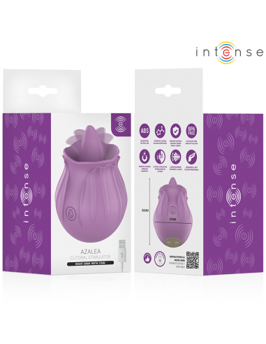 Intense - azalea flor estimulador lengua base magnética