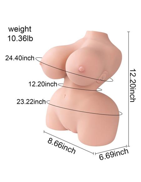 Delilah Mini Torso con Vibración 4.7 kg