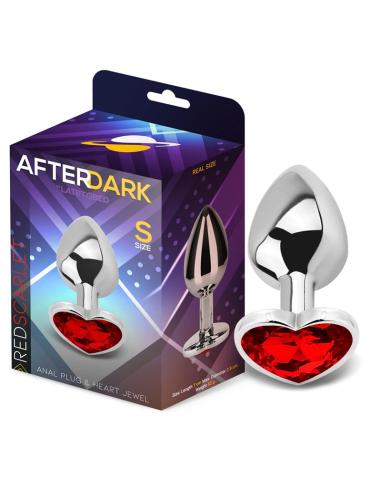 Plug Anal Joya de Corazón Red Scarlet Talla S