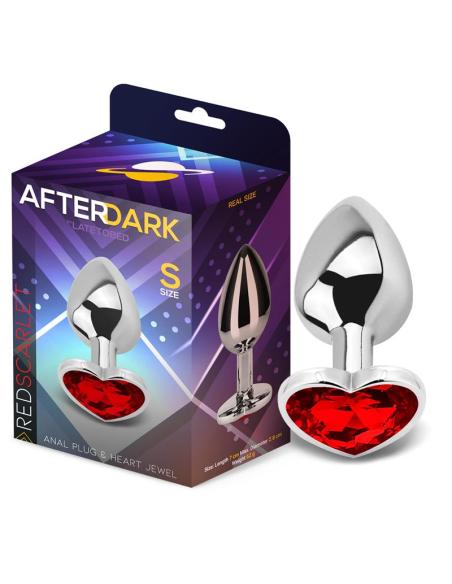Plug Anal Joya de Corazón Red Scarlet Talla S