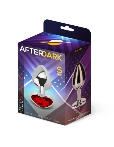 Plug Anal Joya de Corazón Red Scarlet Talla S