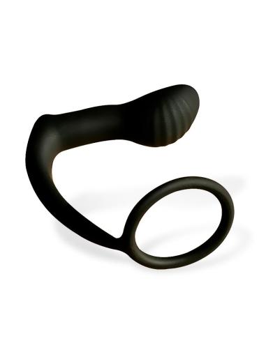 Carnelian Plug Anal con Vibración y Anillo para el Pene
