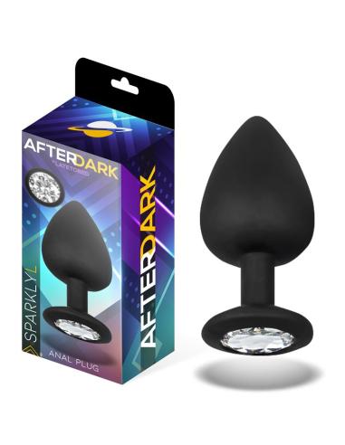 Sparkly Plug Anal con Joya Silicona Talla L 9.5 cm x 4.5 cm