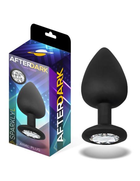 Sparkly Plug Anal con Joya Silicona Talla L 9.5 cm x 4.5 cm