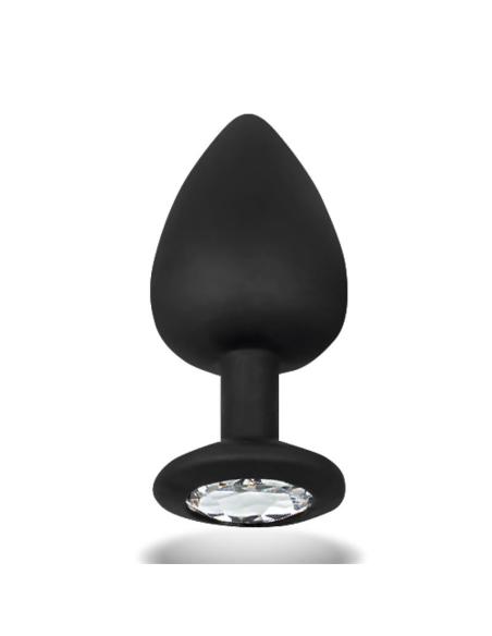 Sparkly Plug Anal con Joya Silicona Talla L 9.5 cm x 4.5 cm