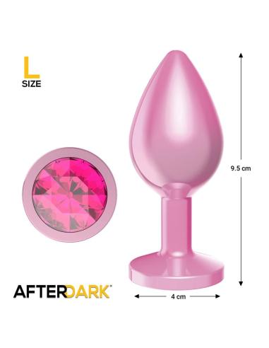 Plug Anal Anodizado Rosa con Rosa Talla L