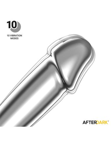 Sarmy Plug Anal Cromado con Vibración USB Magnético Talla M
