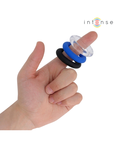 Intense - wick set de 3 anillos varios colores