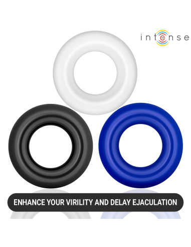 Intense - wick set de 3 anillos varios colores