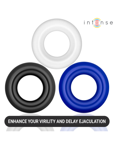 Intense - wick set de 3 anillos varios colores
