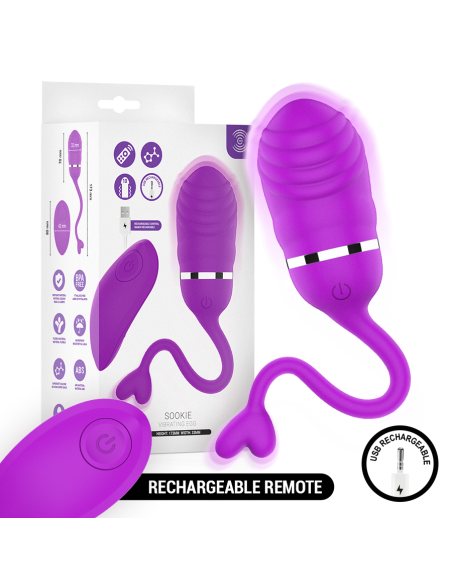 Intense - sookie huevo vibrador con control remoto morado