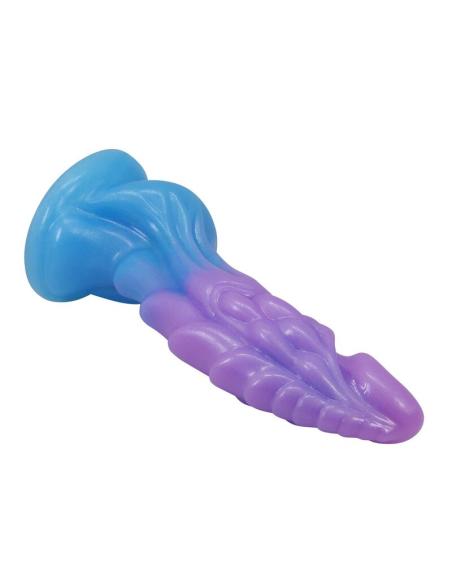Power monsters - atlanteans dildo realístico con ventosa 19 cm ø 5 cm azul y morado