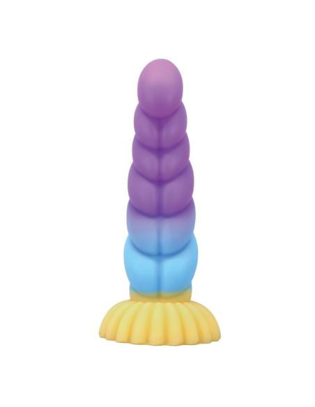 Power monsters - unicorn dildo tricolor 22 cm ø 5 cm