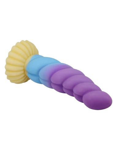 Power monsters - unicorn dildo tricolor 22 cm ø 5 cm