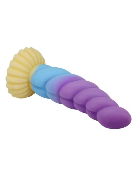 Power monsters - unicorn dildo tricolor 22 cm ø 5 cm