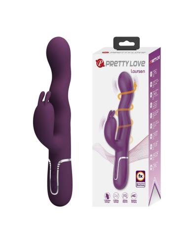 Pretty love - vibrador rabbit loursen con movimiento oscilante y 7 vibraciones recargable usb morado