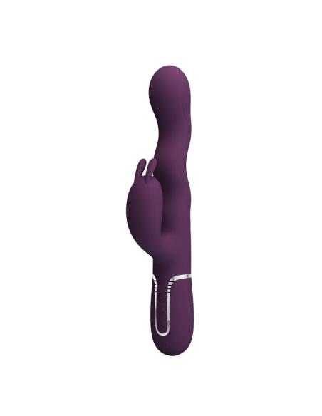 Pretty love - vibrador rabbit loursen con movimiento oscilante y 7 vibraciones recargable usb morado