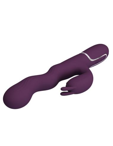 Pretty love - vibrador rabbit loursen con movimiento oscilante y 7 vibraciones recargable usb morado