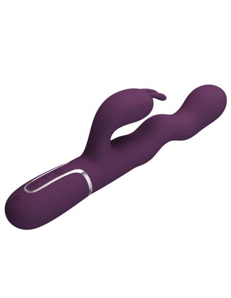 Pretty love - vibrador rabbit loursen con movimiento oscilante y 7 vibraciones recargable usb morado