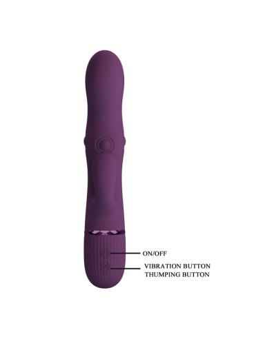 Pretty love - zach vibrador rabbit recargable con empuje 5+5 funciones