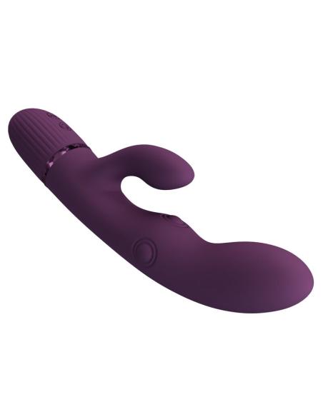 Pretty love - zach vibrador rabbit recargable con empuje 5+5 funciones