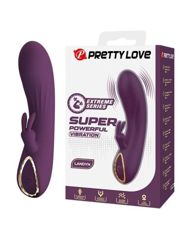 Pretty love - landyn vibrador rabbit recargable 10 funciones morado
