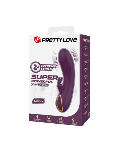 Pretty love - landyn vibrador rabbit recargable 10 funciones morado