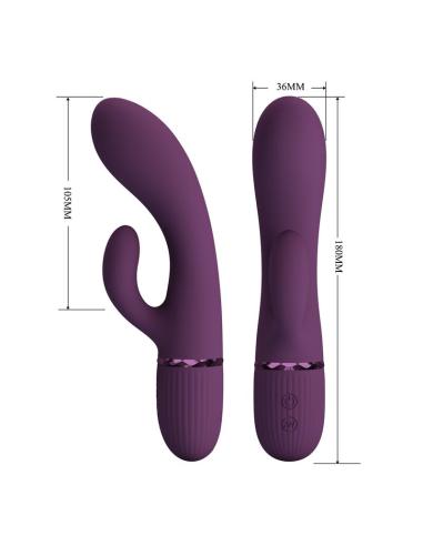 Pretty love - margie vibrador rabbit recargable 10 funciones morado