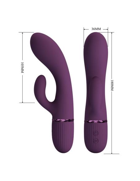 Pretty love - margie vibrador rabbit recargable 10 funciones morado