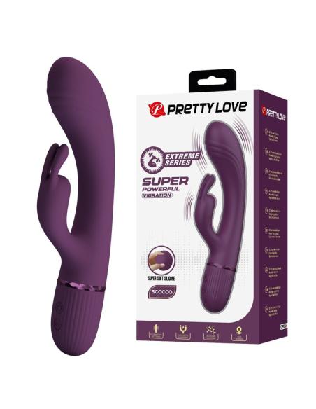 Pretty love - rocco vibrador rabbit recargable 10 funciones morado