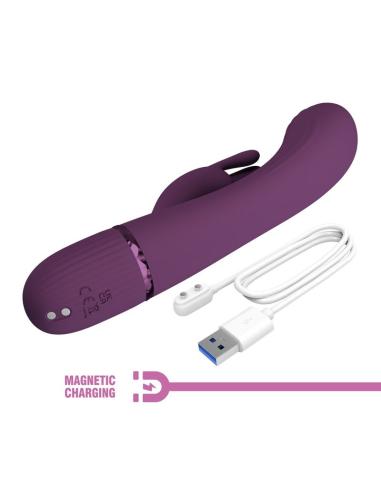 Pretty love - rocco vibrador rabbit recargable 10 funciones morado