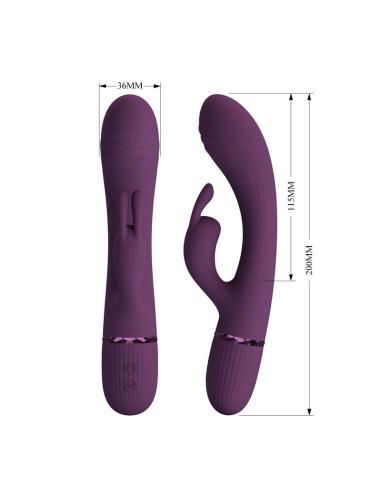 Pretty love - rocco vibrador rabbit recargable 10 funciones morado