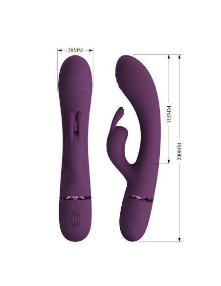 Pretty love - rocco vibrador rabbit recargable 10 funciones morado