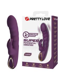 Pretty love - harper vibrador rabbit recargable 10 funciones morado
